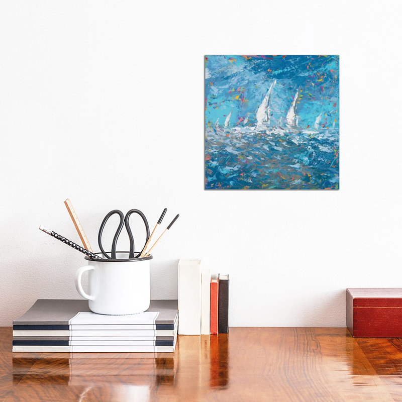 Sailing I by Kingsley - Wrapped Canvas Gallery-Wrapped Canvas Giclée, 30.48cm H x 30.48cm W