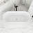 66 Inch Glossy White Acrylic Freestanding Soaking Bathtub