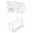 Menimen Grey Driftwood Freestanding Bar Unit