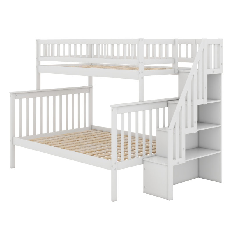 Crowden Kids Twin Over Full Bunk Bed, White