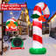 Canne de Noël gonflable de Noël 6 pi avec lumières DEL intégrées GOOSH