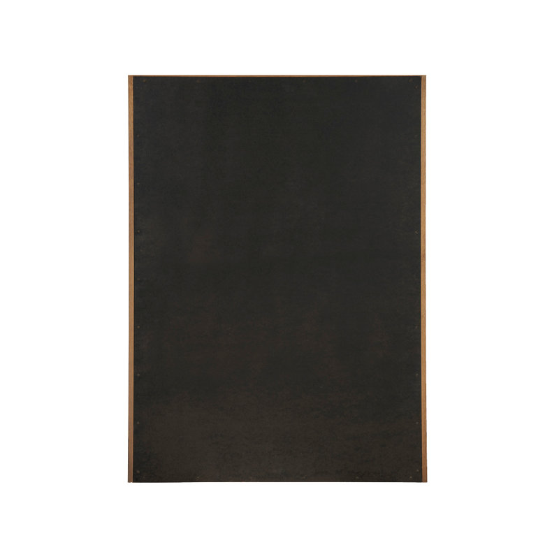 Medium Brown Oak 5-Drawer Dresser with Bronze Pulls