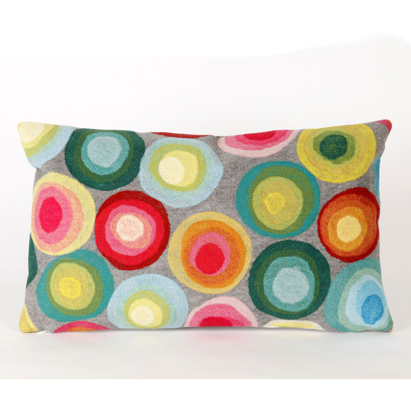 Housse et insert de coussin rectangulaire pour l'extérieur Vision II Puddle, Gris