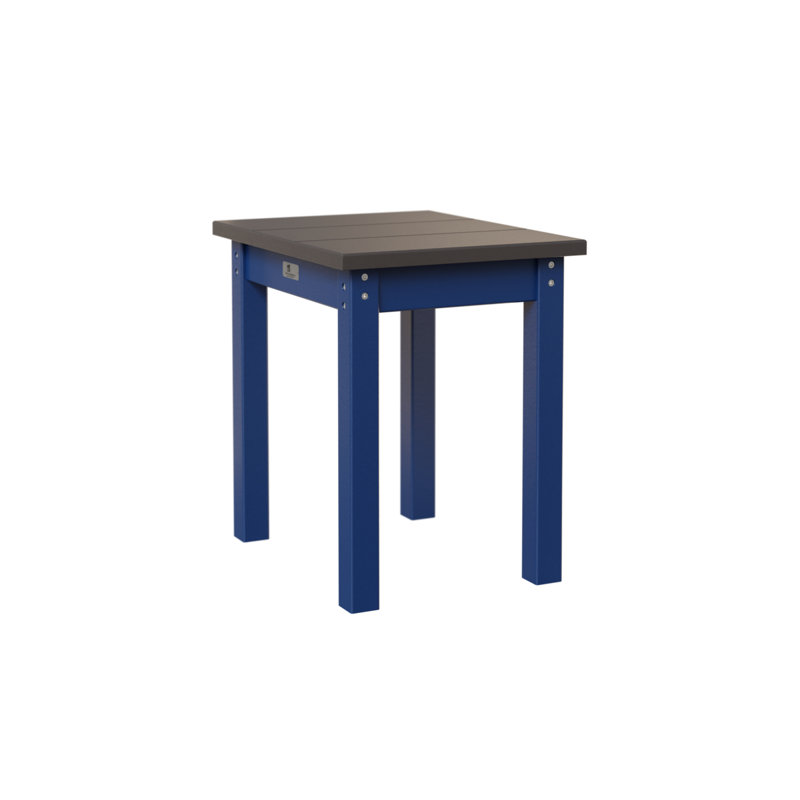 Berlin Gardens Economy End Table, Smoke Gray, Pacific Blue