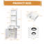 Armoire de rangement de 15,55 po de largeur Taveres