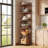 71.9'' H X 15.8'' W 6-Tier Tall Corner Bookshelf Bookcase-1314691398