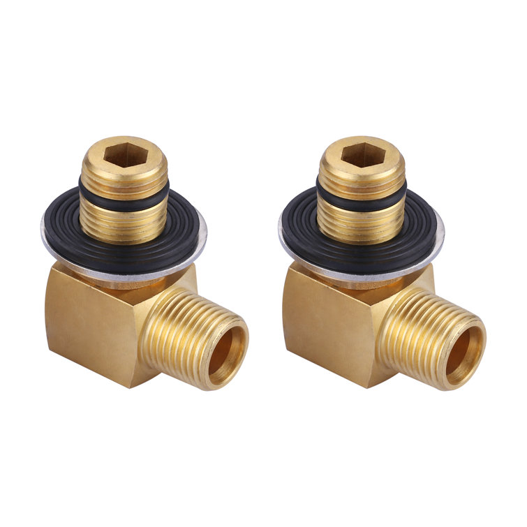 Ensemble d'installation de 2 pour robinets muraux commerciaux, avec raccords de 1/2 pouce NPT