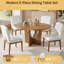 Ensemble de table de salle à manger extensible 5 pièces avec rallonge amovible pour petits espaces-99103450-99103461-99103462-99103463