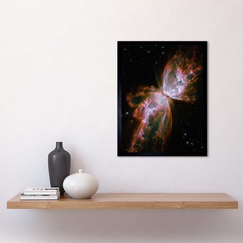 Hubble Space Telescope Celestial Butterfly Stellar Demise - Single Picture Frame Print