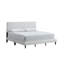 Grand lit (matelas non inclus), blanc
