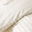 Brushed Stripe Cotton Reversible Duvet Cover Set-114782140-114782145
