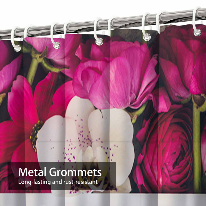 Fleurs, bordure florale, feuilles, plat, rétro, anniversaire de rose avec 12 crochets, L 72 po x l 72 po