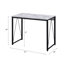 Bureau d'écriture rectangulaire avec base en métal-866218119-866218114