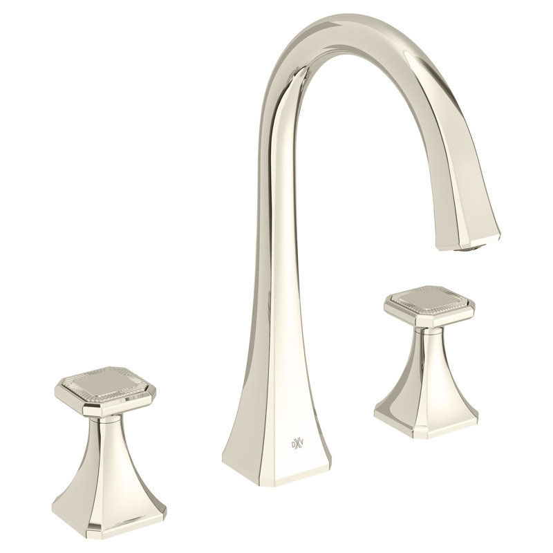 Belshire High Spout Widespread Bathroom Faucet, Platinum Nickel