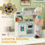 Agnete Toy Kitchen with Hob Sound Light Coffee Machine for Boys and Girls