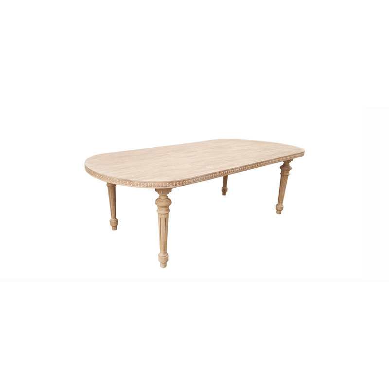 Aracele 96" Dining Table, White Wash
