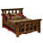 Fireside Lodge Barnwood Post Headboard - Queen-1506684960