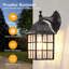 2-Pack Dusk To Dawn Outdoor Wall Lights, Sensor Exterior Light Fixtures, Porch Lights, Black Waterproof Wall Sconces, Outside Lighting For Garage, Front Door