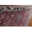 Tapis unique en laine noué à la main de style années 1940 de 9 pi 3 po x 12 pi 10 po rouge Shontee