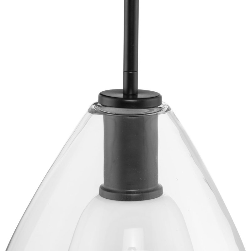 Eldine 1 - Light Teardrop Pendant, Matte Black, 14.25" H x 9.87" W x 9.87" D