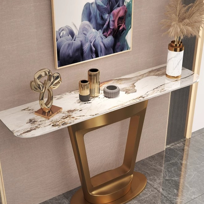 Console de hall d'entrée italienne de luxe, H 33,5 po x l 55,1 po x P 13,8 po