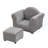 Kids Chair, Kids Upholstered Couch With Ottoman