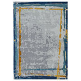Area Rug in Silver