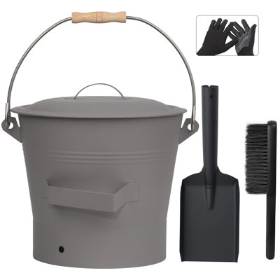 2.6 Gallon Fireplace Ash Bucket