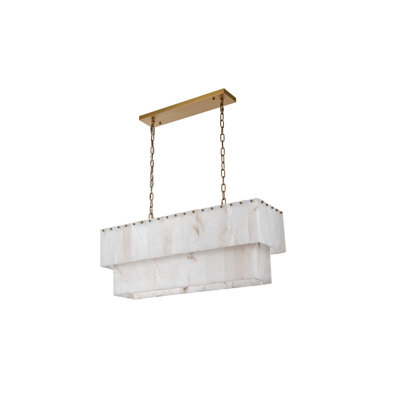 Lustre en albâtre de 36 pouces Isabellamarie