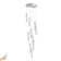 Luminaire suspendu en cristal 10 lumières Azria