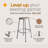 Felix Steel Stool, Assembly Ready-99356465-99356464-99356460