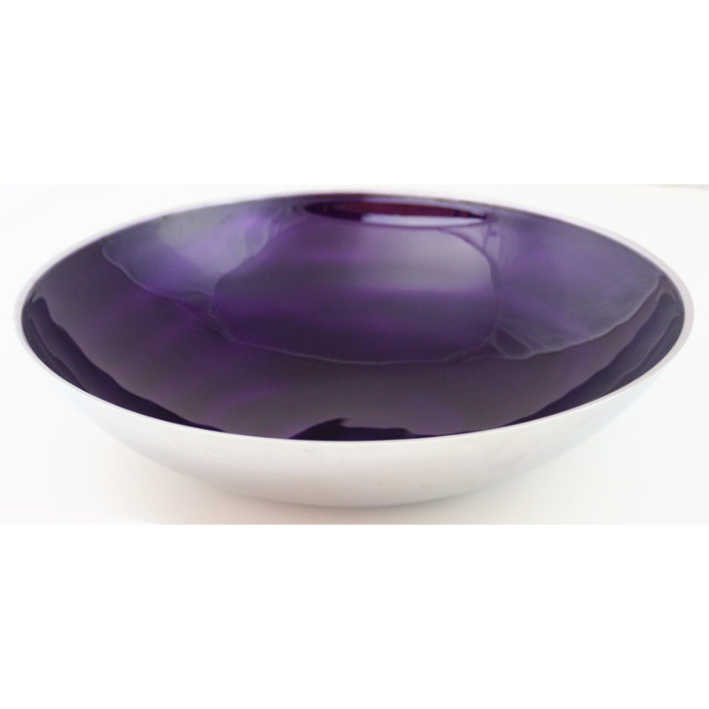 17 Stories Kinzie Aluminum Serving Bowl, Purple