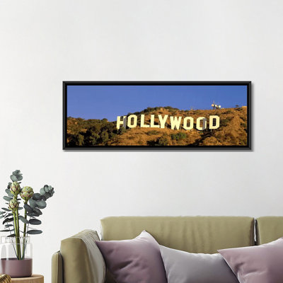 Hollywood Sign Los Angeles CA by Panoramic Images - Unframed Panoramic Gallery-Wrapped Canvas Giclée on Canvas