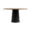 Lunen Round Pine Pedestal Dining Table