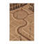 Tapis lavable à la machine à motif rétro de style rétro du Vieux-Port de Montréal en brun - beige-1351867168