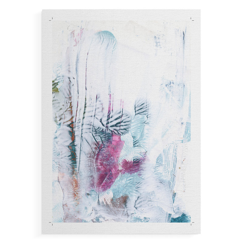 Magneta corail I - impression sur toile seulement - non encadrée, H 48 po x l 32 po