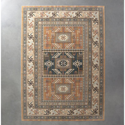 Ovid Oriental Machine Woven Area Rug