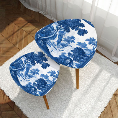 Ensemble de 2 tables basses gigognes Triangle