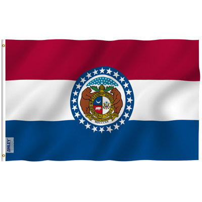 Drapeau de maison en polyester 36 x 60 po Missouri State Flag