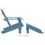 Chaise Adirondack de patio avec repose-pieds Wakarusa-96433963