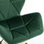 Chaise de bureau pivotante en velours Alec-208481609