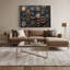 Nautique, insignes navals, art mural sur toile grise-1306028634