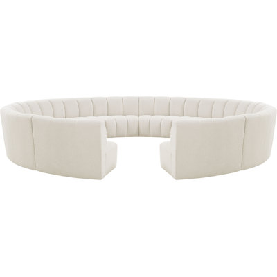 Izen Upholstered Curved Sectional Symmetrical
