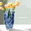 Vase en verre bleu 9,1 po