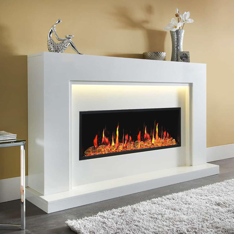 Foyer mural linéaire ultra-mince 55 po Litaeer Latitude, H 8 po x l 55 po x P 8 po