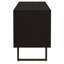 Manaya Charcoal Black 2-Door TV Stand