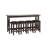 Upholstered Counter Stool with Solid Wood Frame