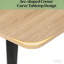 Table de bureau contemporaine en forme de bateau