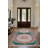 Girraj Burgundy Green Beige Oriental Machine Printed CGirrajn Polyester Area Rug-1871715721