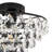 1 - Light 12.6'' Crystal Tiered Semi Flush Mount-1450276872